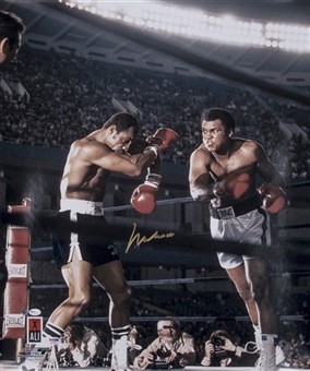 Muhammad Ali Autographed Photograph of Ali vs. Norton (PSA/DNA)